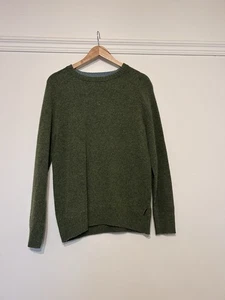 White Stuff Men’s Lambswool Green Sweater UK S - Picture 1 of 10
