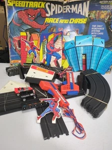 1979 matchbox speedtrack spider-man race and chase set With box Complete! Rare - Picture 1 of 20