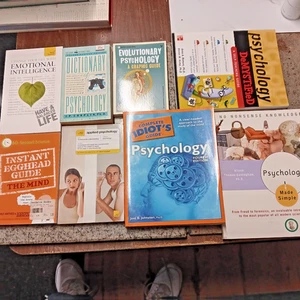 LOT OF 8 PSYCHOLOGY BEHAVIOR MENTAL ILLNESS SELF HELP BOOKS FREE SHIPPING - Picture 1 of 9