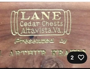 LANE Miniatur Zeder Schmuckkästchen SCHLÜSSEL — 1 SCHLÜSSEL KAUFEN - Bild 1 von 1