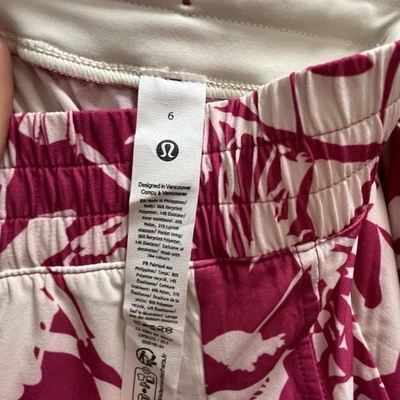 NWT RARE Lululemon Swift Mid-Rise Wide-Leg Pant Wildflower Geranium Pink  6 - Image 1 of 4