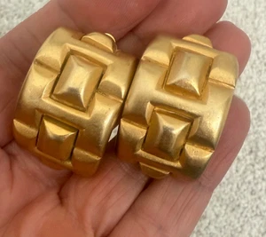 Pinzas Erwin Pearl Gruesas Elegante Tono Dorado Años 80 - Imagen 1 de 5