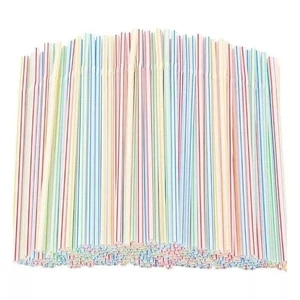 1000x Strohhalm Kunststoff Bendy bunte Strohhalme Geburtstag Hochzeit Sommer - Bild 1 von 10
