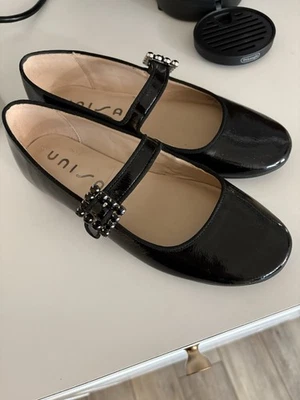 Unisa Black Patent Mary Jane Flats. Size 8.5 - Image 1 of 3