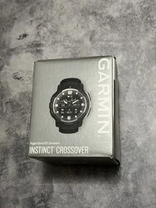Garmin Instinct Crossover - Hybrid GPS Smartwatch - Black - NEW! - Picture 1 of 5