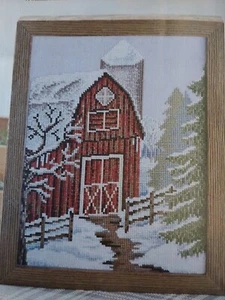 Opas Scheune Winter Country Kreuzstich Magazin MUSTER (V)  - Bild 1 von 1