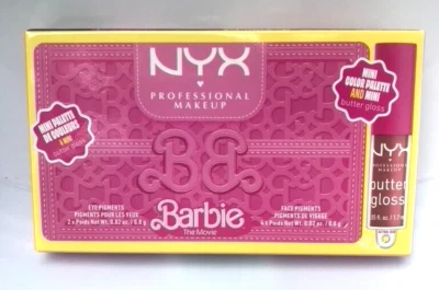 NYX Professional Makeup Barbie On The Go Eye Palette +LipGloss Set Rare - Image 1 of 4