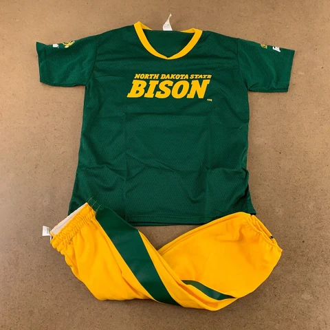 Franklin Youth Size Medium Green Gold North Dokota State Bison Football Set New Cover