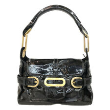 Jimmy Choo Enamel Handbag Ladies Black
