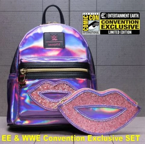 SDCC 2022 WWE WrestleMania BIANCA BELAIR Backpack & Wallet EE Convention Excl Cover
