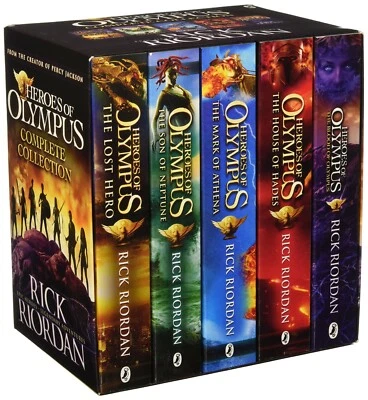 Heroes of Olympus 5 Books Complete Collection Gift Boxed Set by Rick Riordan New - image 1 of 3