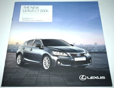 LEXUS CT 200h UK SALES BROCHURE FEBREUARY 2011 NEW, OLD STOCK - Image 1 of 4