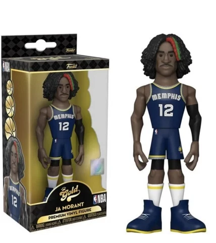 NIB NEW Funko Gold 5" Ja Morant NBA Memphis Grizzlies Home Premium Vinyl Figure Cover