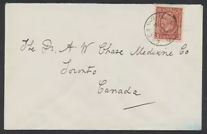 1935 C & V RPO Postmark Ornament 154 On Cover to Toronto - Picture 1 of 3