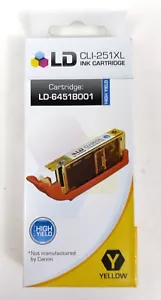 LD 6451B001 CLI251XLY CLI251 Yellow Ink Cartridge for Canon Printer expired - Picture 1 of 5