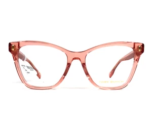 Tory Burch Eyeglasses Frames TY2142U 1990 Transparent Orange Cat Eye 51-17-145 - Picture 1 of 12