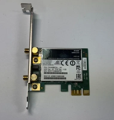 D-Link DWA-582 Wireless AC1200 Dual Band PCI Express Adapter - Image 1 of 4