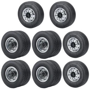CNC Rad Felge Nabe Reifen Upgrade Teile für 1/14 RC Auto Tamiya Traktor - Bild 1 von 12