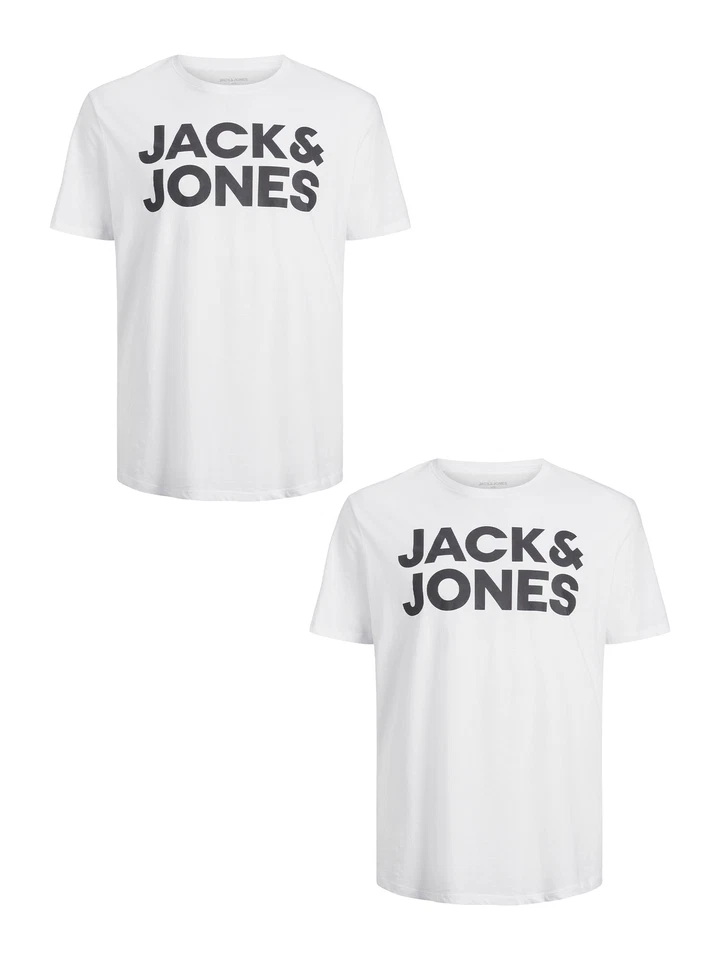 Pack 2 camisetas hombre Logo Talla Extra Diseño Estampado JACK & JONES - Imagen 1 de 1
