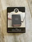 THE HOLY BIBLE KJV LARGE PRINT COMPACT BIBLE- ROSE GOLD- BRAND NEW- Free Ship!