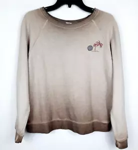 Sudadera O’Neill Wave Cult Talla M Marrón Bordada Palmera Pullover Algodón - Imagen 1 de 8