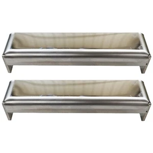 12 Ga. Stainless Steel 6 Inch Straight Light Brackets, Sold As Pair - Picture 1 of 3