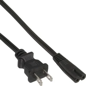 65er Bulk-Pack InLine® Netzkabel, Netzstecker USA auf Euro 8 C7 Stecker, 1,8m - Bild 1 von 3