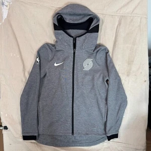 Nike Sweatshirt Boys L Portland Trailblazers Dri Fit Showtime Full Zip Hoodie - Picture 1 of 5