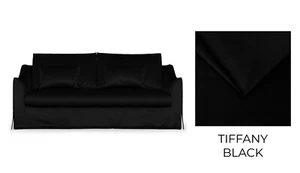 FARLOV 2-Seat IKEA Sofa Bed Cover - Tiffany / Black - Picture 1 of 3