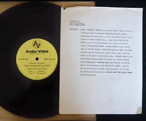 12” RADIO SPOT RECORD PROMO ONLY Fernando Lamas Arlene Dahl Film Diamond Queen - Picture 1 of 1