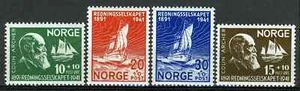 116 Noruega 1940, NK 255-58 MNH, National Lifeboat Inst, MI 232-35, SC #B20-B23. - Imagen 1 de 1