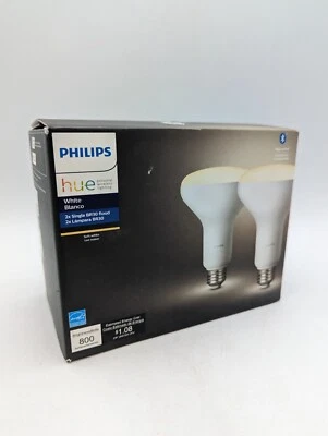 Philips Hue White BR30 Bluetooth Smart LED Bulb (2-Pack) - White - Image 1 of 3