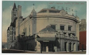 Orpheum Theater, St, Paul, Minnesota, principios de 1900, Acmegraph color PC sin usar - Imagen 1 de 2