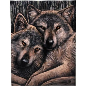 LOYAL COMPANIONS LEINWAND BILD KUNSTDRUCK LISA PARKER GOTHIC FANTASY WOLF FAMILIE - Bild 1 von 2