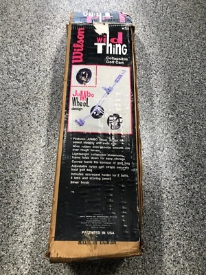 Wilson W380 Vintage Wild Thing Golf Push Pull Cart Folding Collapsible NEW NOS - Image 1 of 4