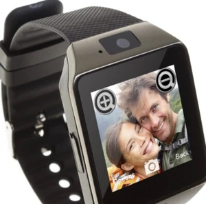 Smartwatch Armbanduhr Fitness Tracker Bluetooth Android SIM Kamera Sport SMS LCD - Bild 1 von 9