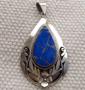 Tibetan Lapis Pendant/Locket - Picture 1 of 5