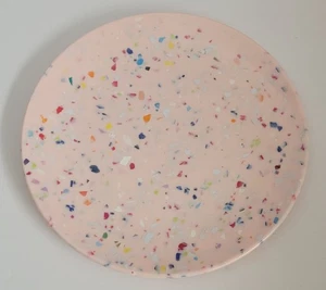 Zak! Pink Confetti Melamine Luncheon Plate Plates Set Of 2 - Picture 1 of 8