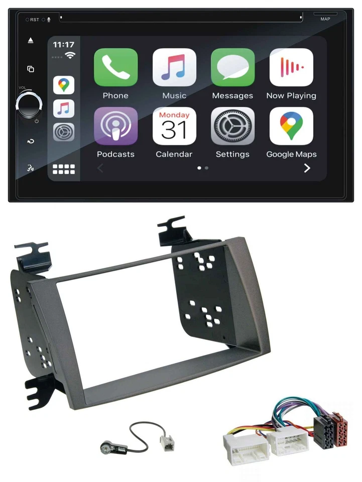 Blaupunkt 2DIN Bluetooth DAB USB DVD MP3 Autoradio für Hyundai Sonata (ab 2009) - Bild 1 von 4