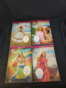 Lote 4 American Girl Beforever Book Caroline 1812 & Julie 1974 Volumen 1 & 2 - Imagen 1 de 5