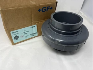 Georg Fischer 897-040 PVC Pipe Union, 4” Pipe, Schedule 80, Female Female, Grey - Picture 1 of 20