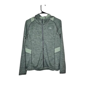 LL Bean kids green athletic full zip hooded sweater size xl - Picture 1 of 8