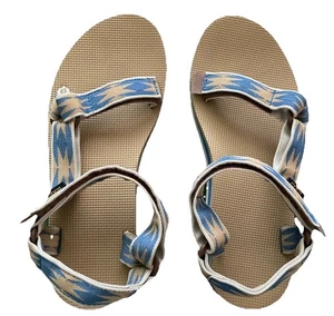 Sandalia universal de forma media TEVA para mujer patrón suroeste azul talla 9 - Imagen 1 de 6