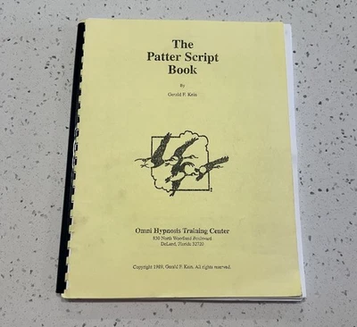 Patter Script Book Omni Hypnosis Training Center 1989 Gerald Klein Loose Leaf - Image 1 of 4