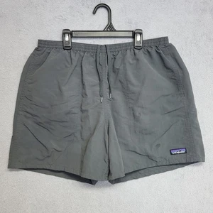 Patagonia Baggies Shorts Mens Large Gray Mesh Liner Pockets 4” Inseam Distressed - Picture 1 of 9