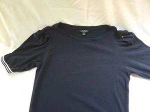 Womens Lauren By Ralph Lauren Knit Top. XL. Navy Blue. - Picture 1 of 9