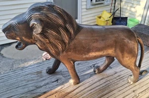 VINTAGE LION " COOPER FIGURE SCULPTURE STATUE - Picture 1 of 17