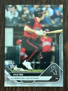 Tarjeta 265 preventa Kyle Teel Call-Up 1st Hit White Sox debut 2025 MLB Topps - Imagen 1 de 2