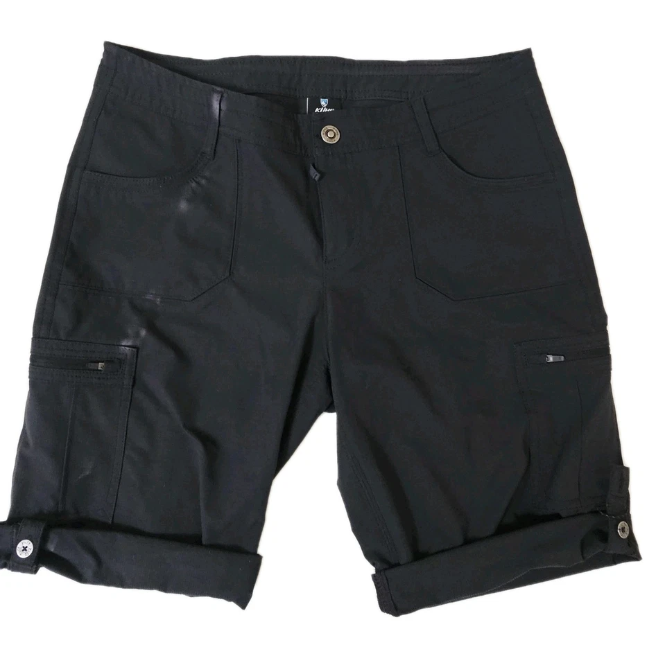 Pantalones Cortos Kuhl Horizon Enrollables Negros Para Mujer Talla 8 Aire Libre Senderismo Rendimiento  Foto 1 de 4
