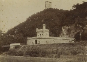 Belgium Houyet Halte Royal d'Ardenne Old Photo G.H. 1890 - Imagen 1 de 3
